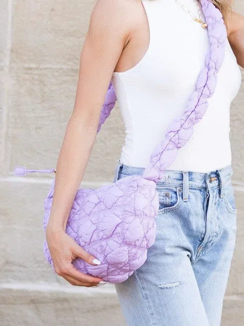 Style Girl Convertible Quilted Puffer Crossbody Bag-Women's Accessories-Shop Z & Joxa