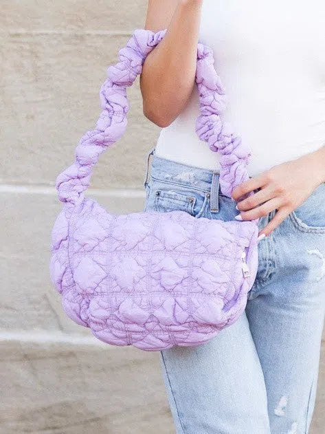 Style Girl Convertible Quilted Puffer Crossbody Bag-Women's Accessories-Shop Z & Joxa