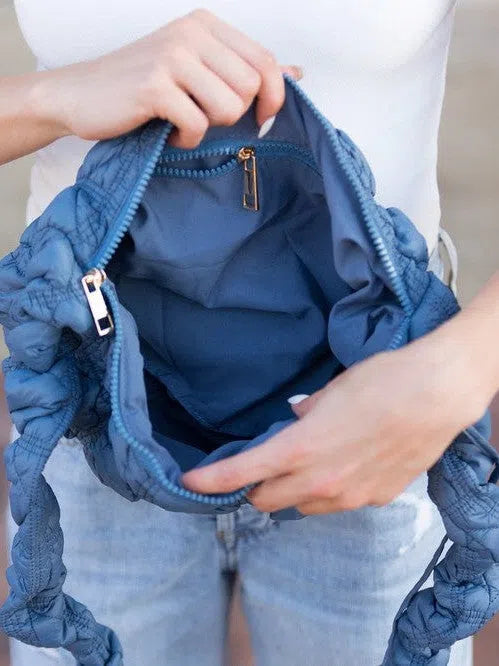 Style Girl Convertible Quilted Puffer Crossbody Bag-Women's Accessories-Shop Z & Joxa