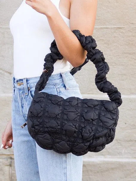 Style Girl Convertible Quilted Puffer Crossbody Bag-Women's Accessories-Shop Z & Joxa