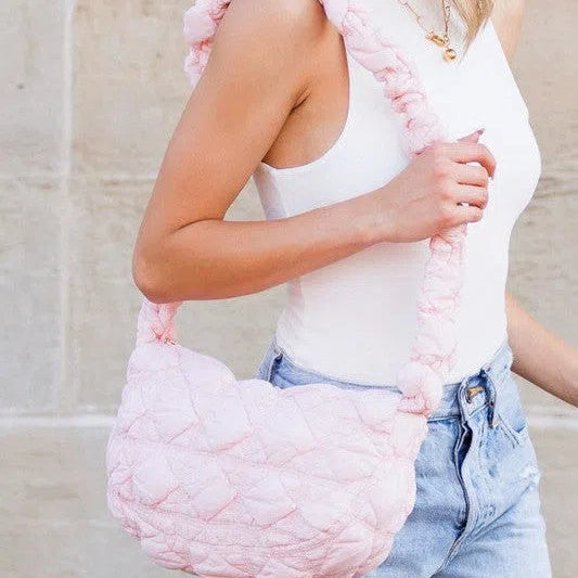 Style Girl Convertible Quilted Puffer Crossbody Bag-Women's Accessories-Shop Z & Joxa
