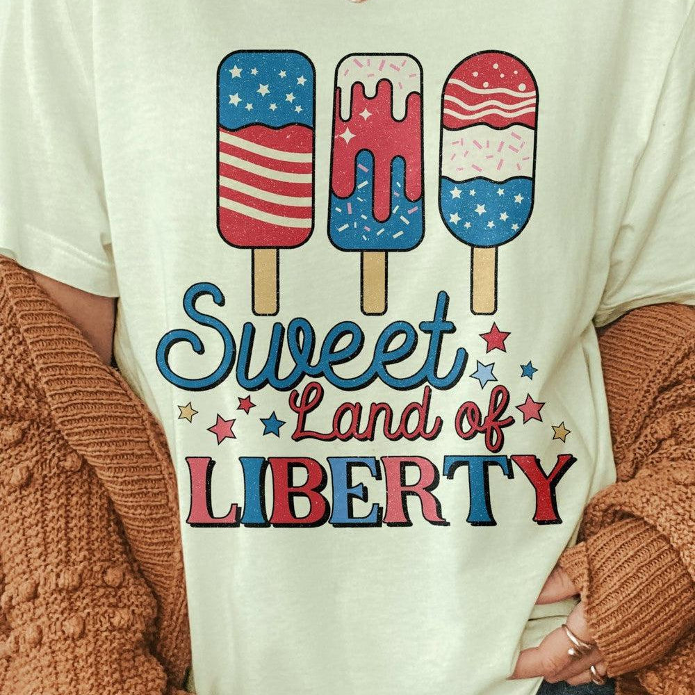 Sweet Land of Liberty 4th of July T-Shirt-Shirts & Tops-Shop Z & Joxa