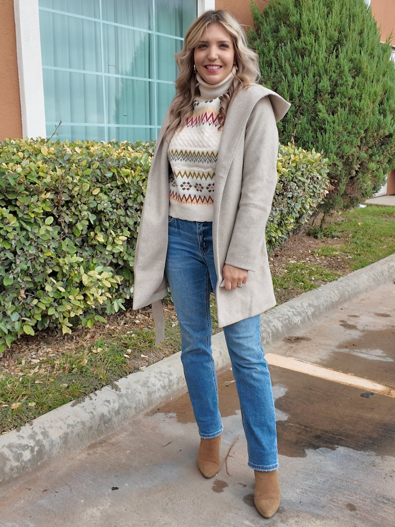 Take Me Back Floral Turtleneck Sweater Vest Top-Women's Shirts & Tops-Shop Z & Joxa