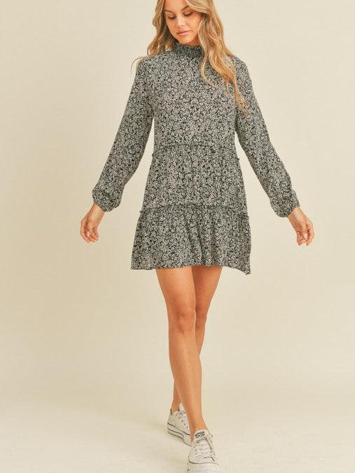 Top Tier Long Sleeved Smocked Mini Dress | Sale Rack-Shop Z & Joxa