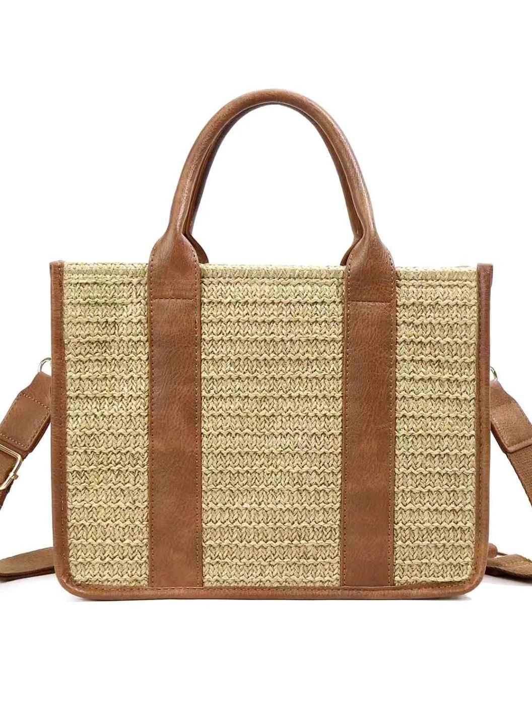 Tote Me Away Breezy Woven Straw Tote-Women's Accessories-Shop Z & Joxa
