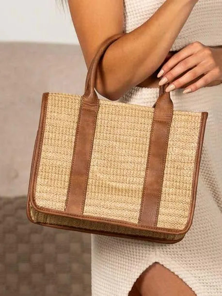 Tote Me Away Breezy Woven Straw Tote-Women's Accessories-Shop Z & Joxa