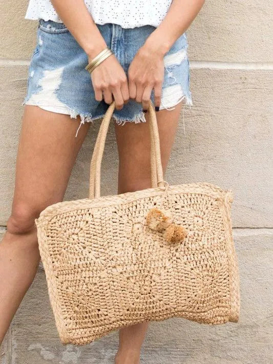 Tote-ally Ready – The Straw Traveler Bag-Women's Accessories-Shop Z & Joxa