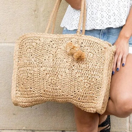 Tote-ally Ready – The Straw Traveler Bag-Women's Accessories-Shop Z & Joxa