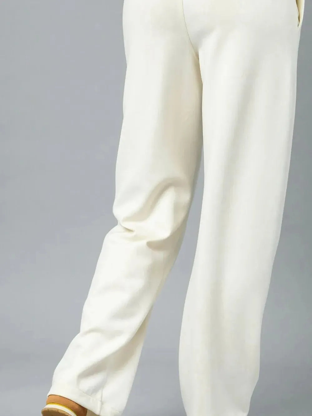 Umgee Easy Does It High Waisted Wide Leg Pants in Soft Ivory-Women's Pants-Shop Z & Joxa