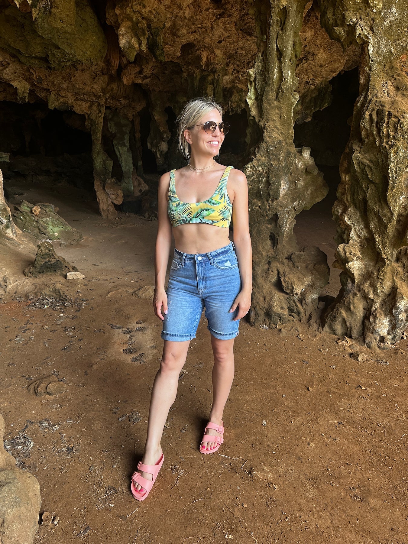 VERVET By Flying Monkey High Fives and Fist Bumps Boyfriend Shorts-Women's Shorts-Shop Z & Joxa