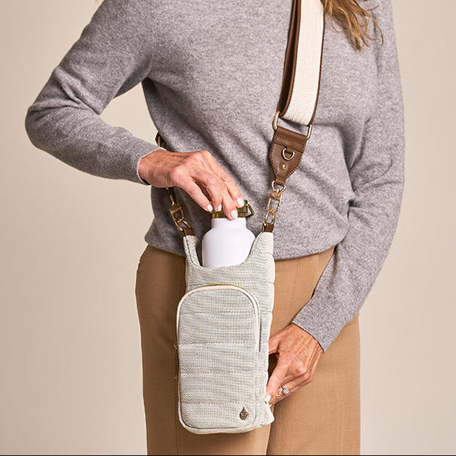 Wanderfull HydroBag® Crossbody Bag in Dark Oatmeal-Crossbody bag-Shop Z & Joxa