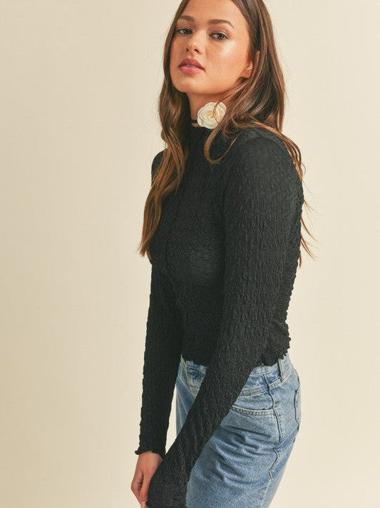 Wear What Makes You Happy Textured Crinkle Top-Women's Shirts & Tops-Shop Z & Joxa