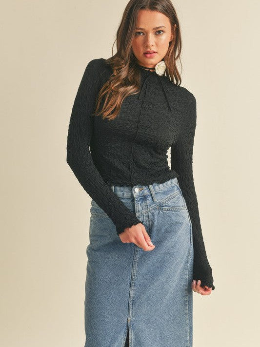 Wear What Makes You Happy Textured Crinkle Top-Women's Shirts & Tops-Shop Z & Joxa