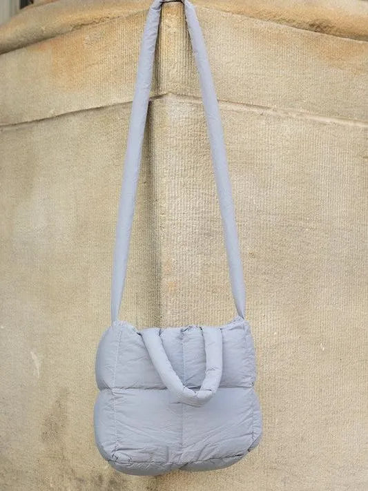 Aili's Corner Bubbly Bliss Crossbody Puffer Mini Tote-Women's Accessories-Shop Z & Joxa