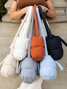 Aili's Corner Bubbly Bliss Crossbody Puffer Mini Tote-Women's Accessories-Shop Z & Joxa