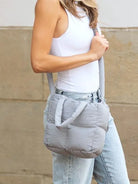 Aili's Corner Bubbly Bliss Crossbody Puffer Mini Tote-Women's Accessories-Shop Z & Joxa