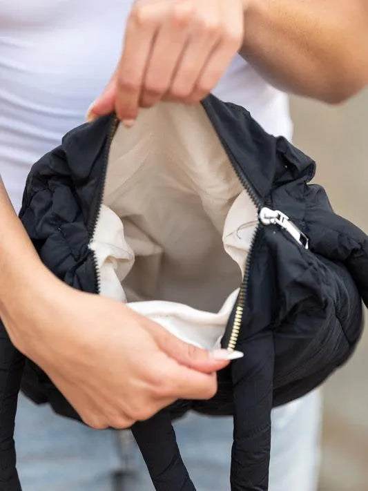 Aili's Corner Bubbly Bliss Crossbody Puffer Mini Tote-Women's Accessories-Shop Z & Joxa