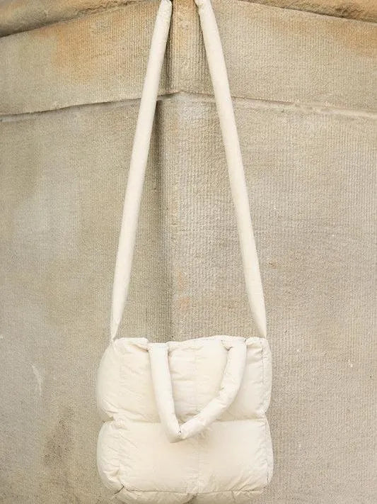 Aili's Corner Bubbly Bliss Crossbody Puffer Mini Tote-Women's Accessories-Shop Z & Joxa