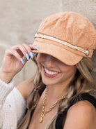 Aili's Corner Cord Crush Newsboy Cap-Women's Accessories-Shop Z & Joxa