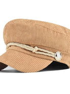Aili's Corner Cord Crush Newsboy Cap-Women's Accessories-Shop Z & Joxa