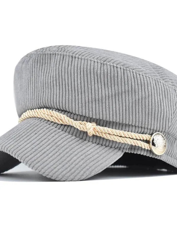 Aili's Corner Cord Crush Newsboy Cap-Women's Accessories-Shop Z & Joxa