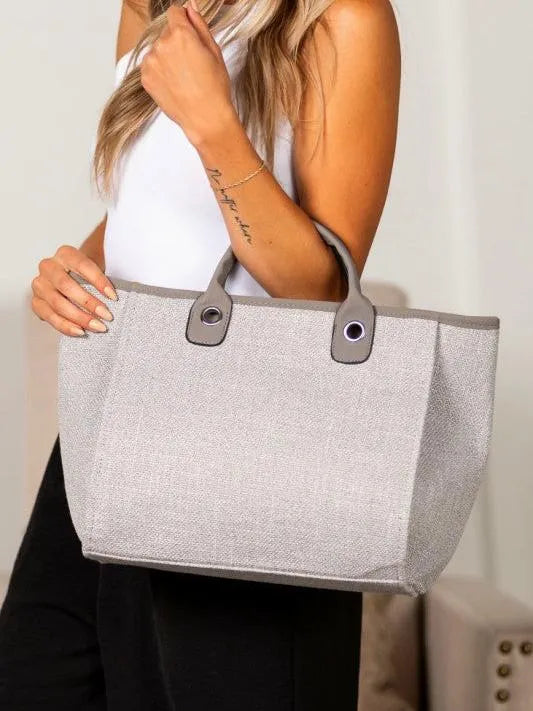 Aili's Corner Metro Tweed Large Tote Bag-Women's Accessories-Shop Z & Joxa