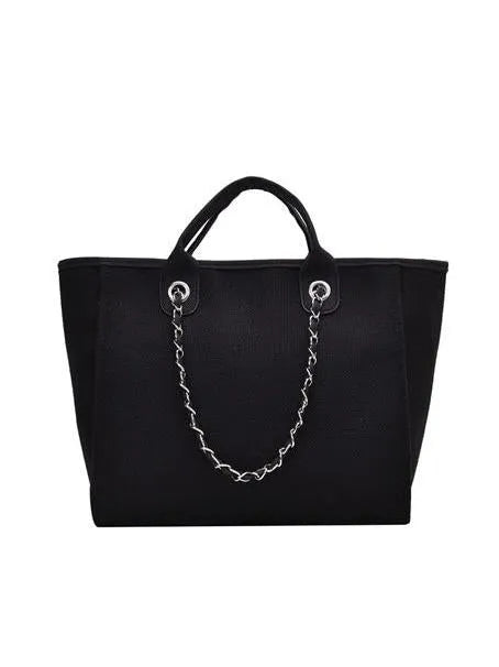 Aili's Corner Metro Tweed Large Tote Bag-Women's Accessories-Shop Z & Joxa