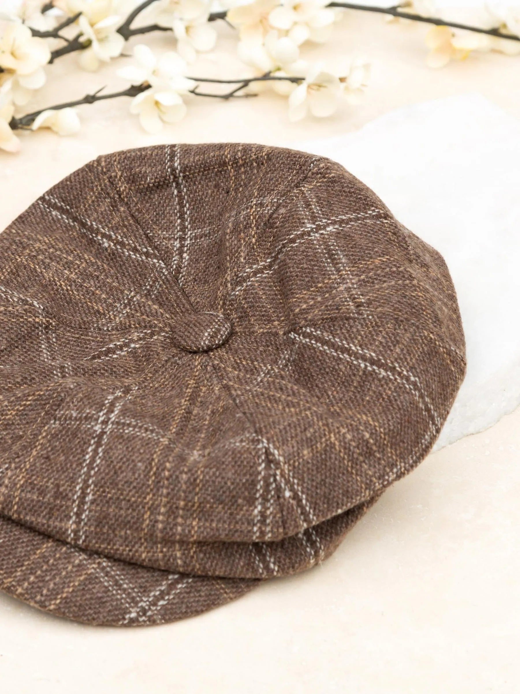 Aili's Corner News Worthy Tweed Newsboy Cap-Women's Accessories-Shop Z & Joxa