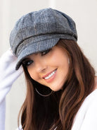 Aili's Corner News Worthy Tweed Newsboy Cap-Women's Accessories-Shop Z & Joxa