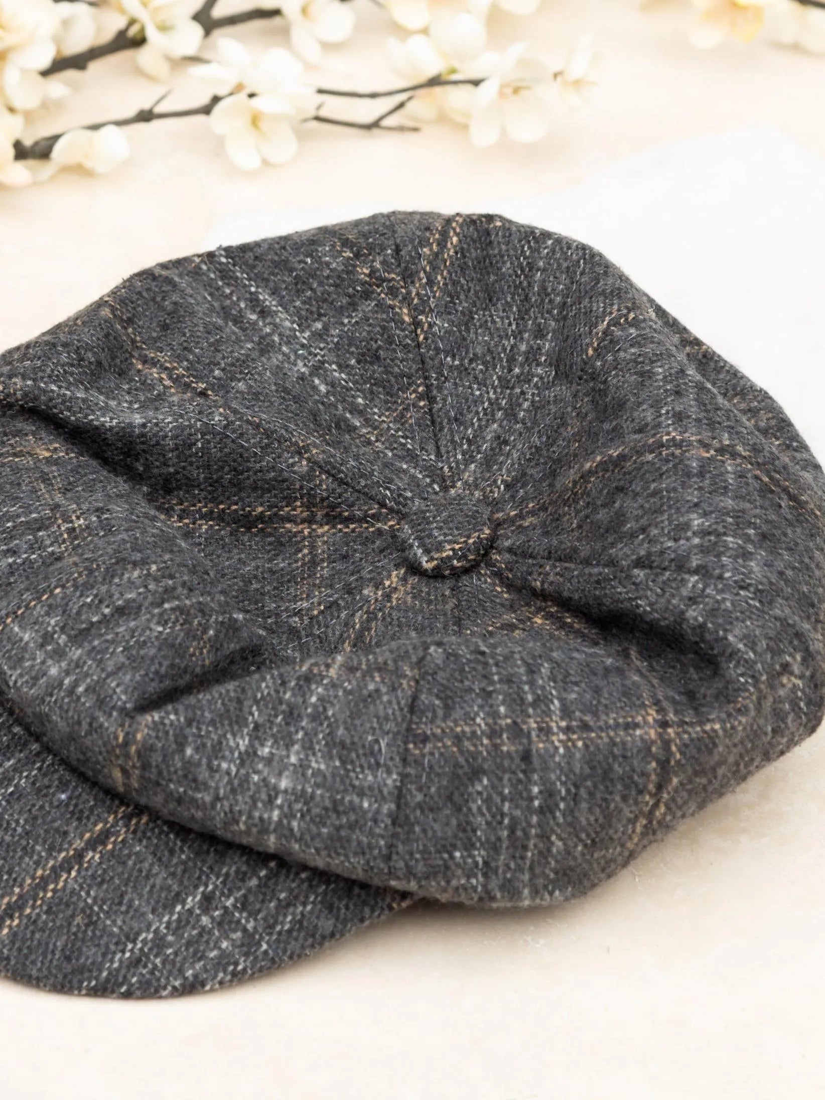 Aili's Corner News Worthy Tweed Newsboy Cap-Women's Accessories-Shop Z & Joxa