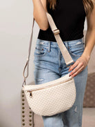 Aili's Corner On the Move Layla Woven Check Crossbody Bag-Women's Accessories-Shop Z & Joxa