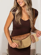 Aili's Corner Sun Chaser Valentina Straw Crossbody Bag-Shop Z & Joxa