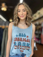 All American Babe Tank Summer Ready Graphic Tank Top-Women's Clothing-Shop Z & Joxa