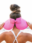 Alli's Corner Bow & Go Wide Brim Visor-Sun Visor-Shop Z & Joxa