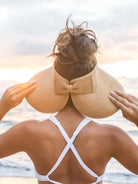 Alli's Corner Bow & Go Wide Brim Visor-Sun Visor-Shop Z & Joxa