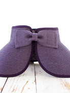 Alli's Corner Bow & Go Wide Brim Visor-Sun Visor-Shop Z & Joxa