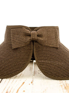 Alli's Corner Bow & Go Wide Brim Visor-Sun Visor-Shop Z & Joxa