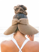 Alli's Corner Bow & Go Wide Brim Visor-Sun Visor-Shop Z & Joxa
