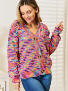 Angel Wings Sweet Mirage V-Neck Long Sleeve Knit Cardigan-Women's Shirts & Tops-Shop Z & Joxa