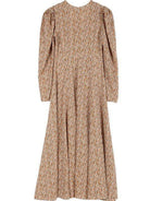 Autumn Gold Floral Flair Maxi Dress-Women's Dresses-Shop Z & Joxa