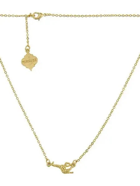 Baby Giraffe Gold Chain Necklace-Women's Accessories-Shop Z & Joxa