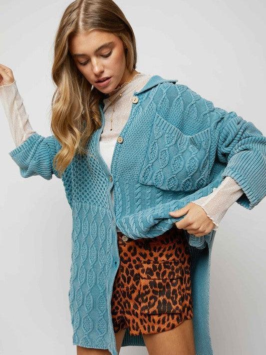 Baby Soft Detailed Knit Cardigan-Women's Clothing-Shop Z & Joxa