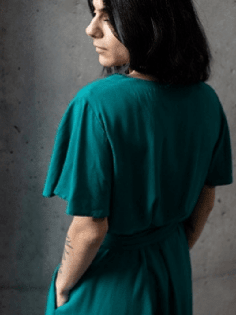 Beautiful Emerald Dress | Ethical Fashion-Women's Dresses-Shop Z & Joxa