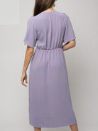 Beauty is a Breeze Front Knot Midi Dress-Women's Clothing-Shop Z & Joxa