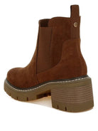 Because Every Step Counts Suede Chunky Boots-Women's Shoes-Shop Z & Joxa