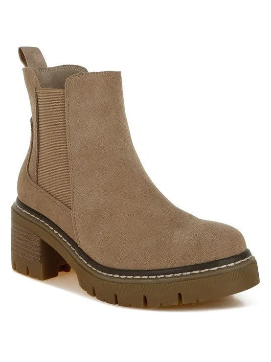 Because Every Step Counts Suede Chunky Boots-Women's Shoes-Shop Z & Joxa