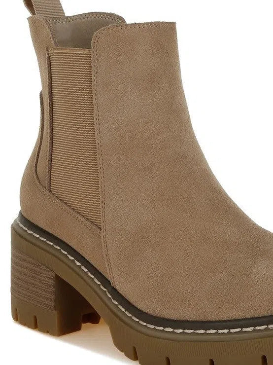 Because Every Step Counts Suede Chunky Boots-Women's Shoes-Shop Z & Joxa