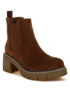 Because Every Step Counts Suede Chunky Boots-Women's Shoes-Shop Z & Joxa