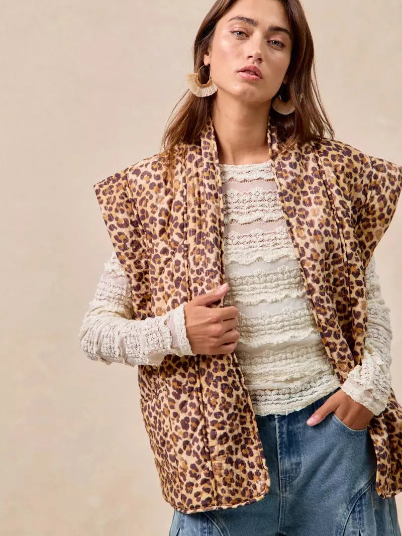 BiBi Golden Hour Ruffles Detail Flower Lace Long Sleeve Top-Women's Shirts & Tops-Shop Z & Joxa