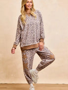 BiBi Leopard Lounge Animal Print French Terry Sweatshirt-Women's Shirts & Tops-Shop Z & Joxa